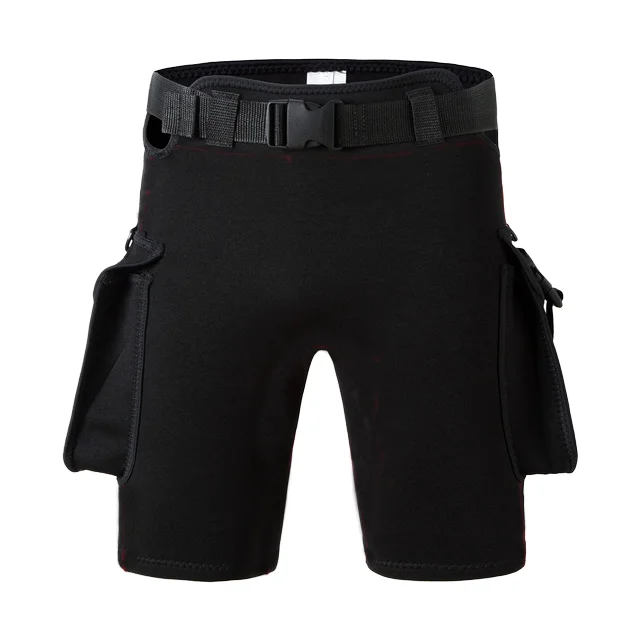 Sinodiving New Design Men Swimming Trunks Warm Diving Pants 3mm Anti-UV Beachwear with Tool Pockets Neoprene Surfing Short Trunk
