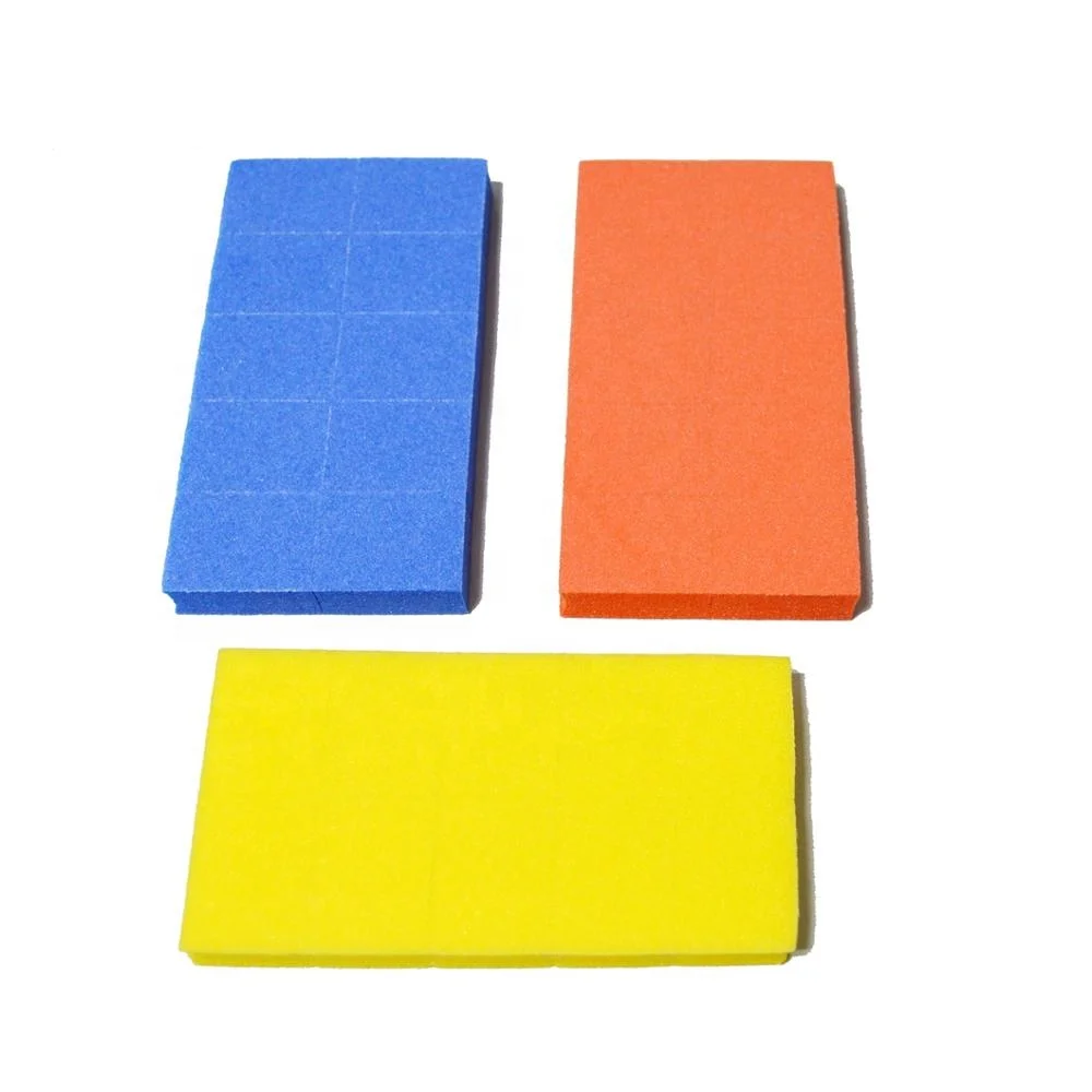 
Custom Size EVA Sponge 3 Way Mini Nail Buffer Block 