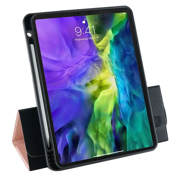 

10.9 inch 360 Degree Rotating Smart Cover Shockproof Leather Pencil Holder Tablet Case for iPad air 4th Generation, Multiple colors