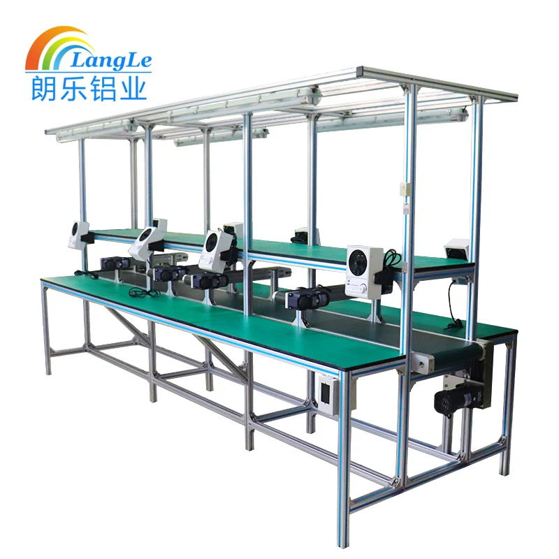 Industrial Aluminium Workbench Assembly Line Production Line Working