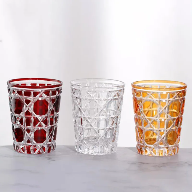 

Colorful Wholesale Round Good Quality Bar Alcoholic Party Drinking Whisky Cup Brandy Whiskey Glass