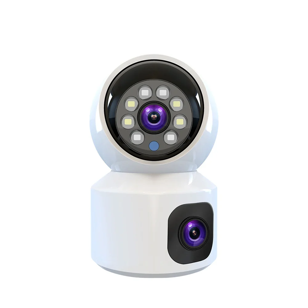 

New Arrival V380Pro Indoor WiFi Camera 4MP Double Lens CCTV Network Security System with HD 1080P Video and CMOS Sensor