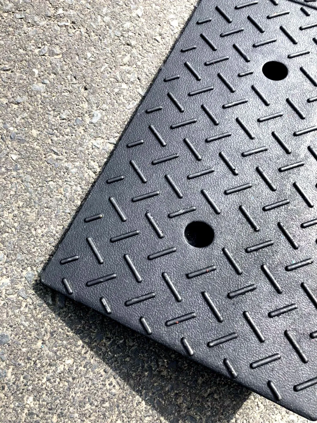 980*250*60mm Cheap Price Electric Triangular Kerb Doorsill Ramp Mat Car Step Cushion Curb Ramp