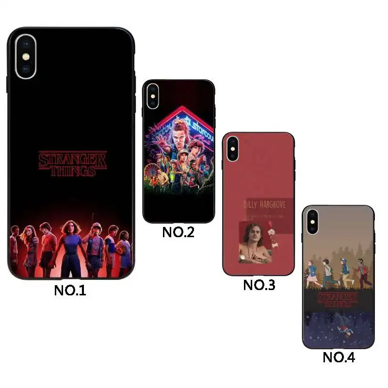 

Fashion Stranger Things black mobile phone cover for iphone