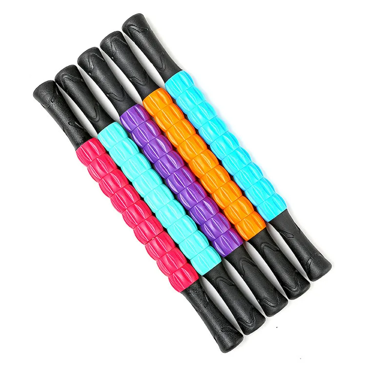 

2021 Yoga Fitness Gear Mucle Massage Roller Stick Muscle Pains Relieve Body Muscle Roller Massage Stick, Customize color