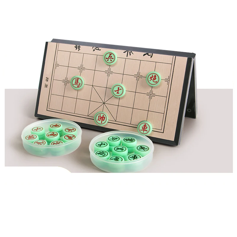 

Portable Magnetic Chinese Chess Beginner Large Plastic Folding Chess Board Magnetic Chinese Chess