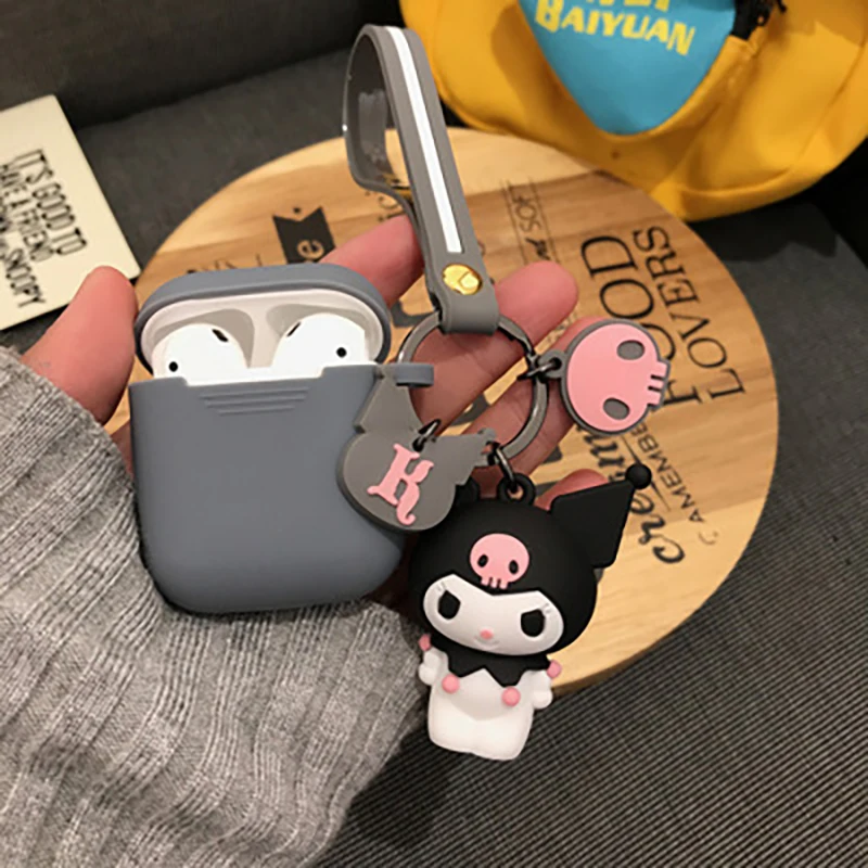 

Cover Silicone Sanrio Pudding Dog Cartoon Cute Wireless Blue tooth Headset Soft Case, Grey, black, white, yellow, pink