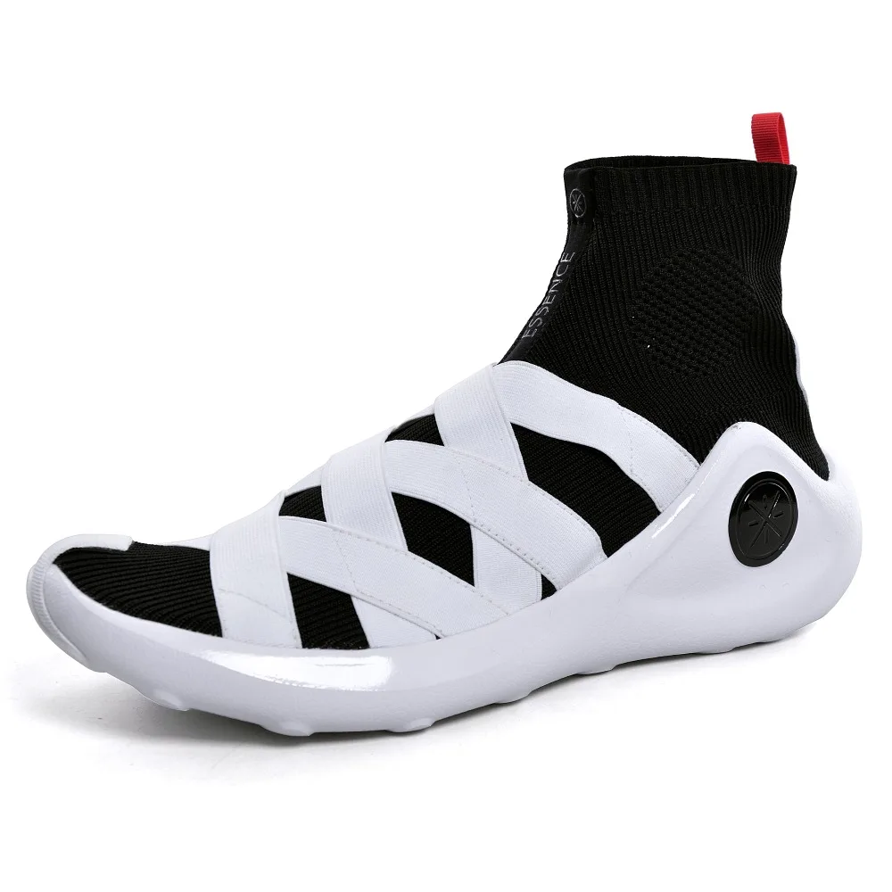 

Li Ning Men's Wade Essence Basketball Culture Lifestyle Shoes Sock-Like Sneakers Breathable Light LiNing Sport Shoes AGWN057