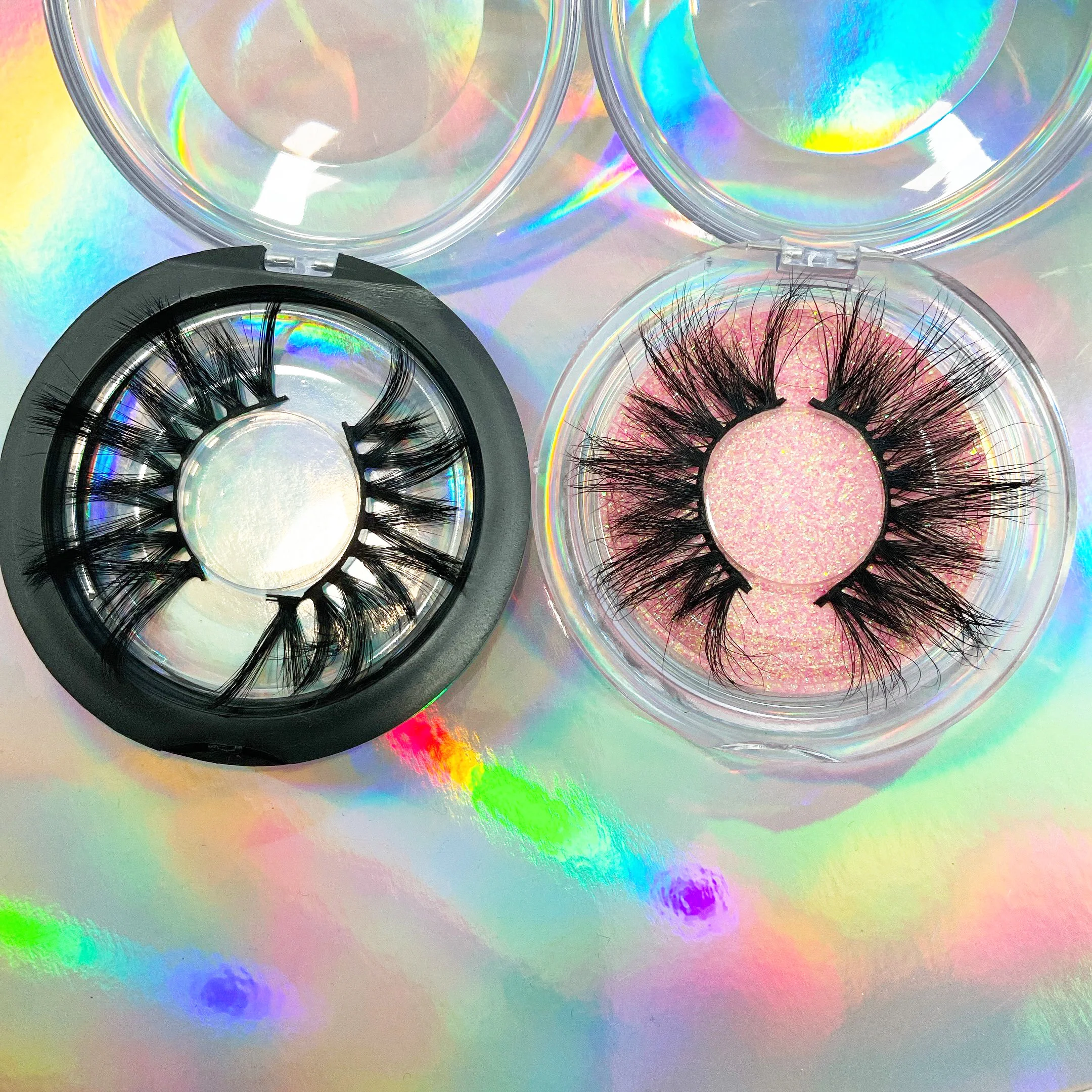 

100% mink lashes wholesale 3d mink eyelashes vendor private label 25mm mink eyelash vendor, Black