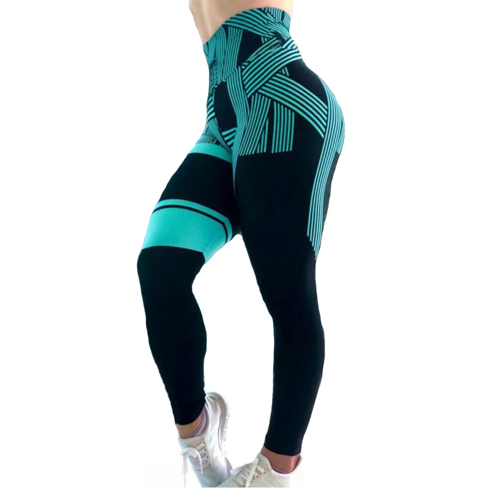 

Wholesale Print High Waisted Sportswear Women Leggings Try On Workout Pants, As the pic