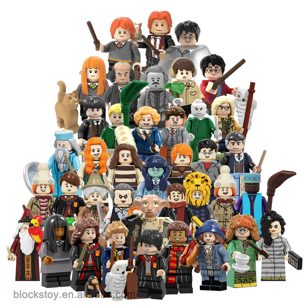 

Famous Movie Harry Series All Characters Dumbledore Principal Hogwarts Building Block Figure Plastic Educational Toys Gift