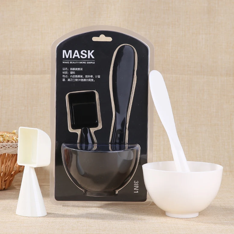 

Lameila Skin Care Facial Cosmetic Tools PP Mask Bowl And Spoon Stick Diy Silicone Facial Face Mask Mixing Bowl Sets D0892