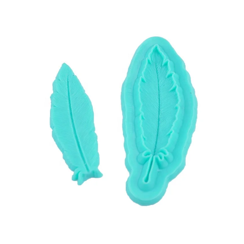 

Silicone Feather Shape Fondant Cake Mold, Blue
