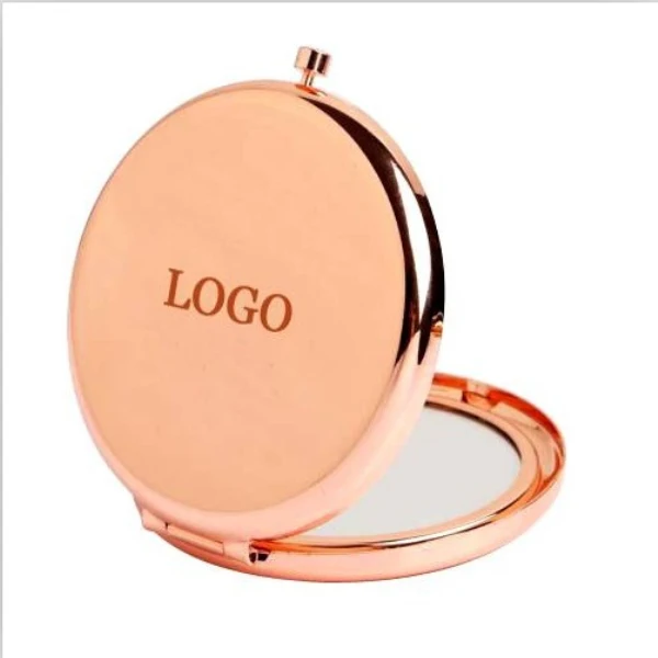 

Rose Gold Mini Metal Mirror Pocket Makeup Compact Mirrors Wholesale, Gold ,rose gold,silver