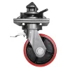 SS 8x3 inch ISO Container Casters Wheels with doule lock heavy duty
