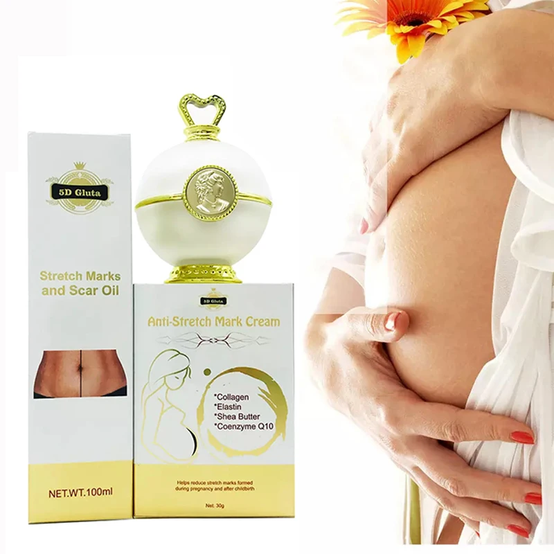 

OEM Remover Stretch Mark Removal Cream Oil Set For Body Anti Stretch Marks