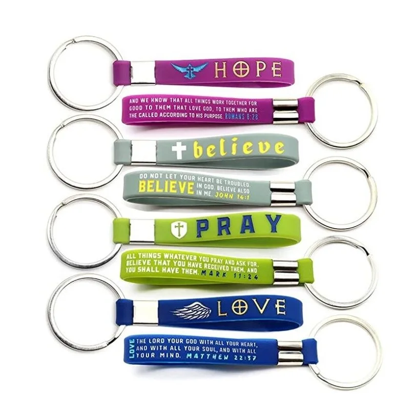 Christian Inspirational Bible Keychains / Wholesale Bulk Religious