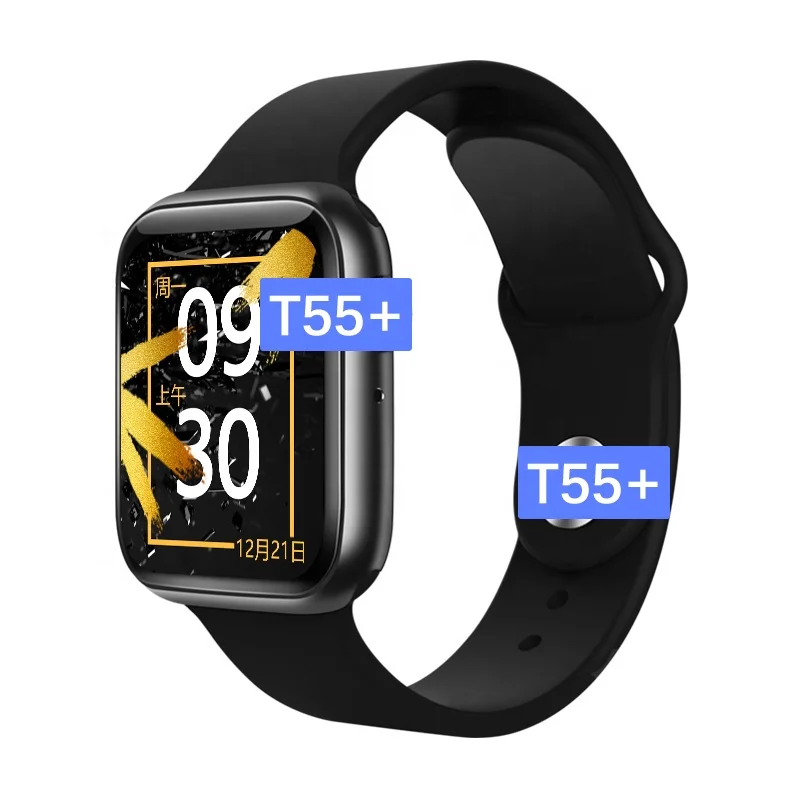 

T55+ Bt Call series6 Smart watch Sport with 2 Straps Cellular Menu Dual Mode Fitpro App Fitness tracker Smartwatch T55+