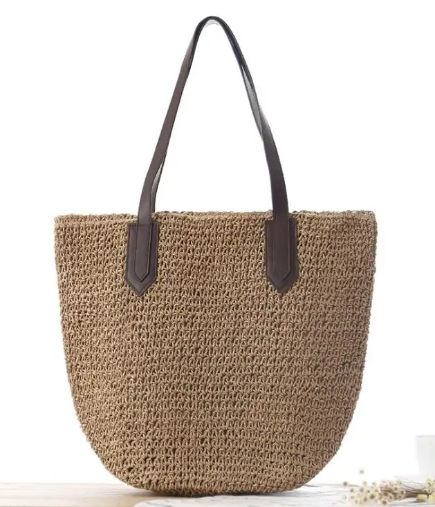 

Fashionable Factory Direct Sale woman recycled handbags paper summer straw bags