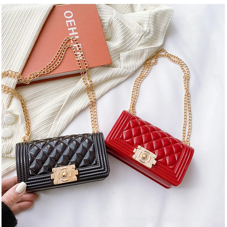 

Factory 2022 New Arrivals bolsa feminina tas wanita Luxury women's messenger bag Mini quilted Jelly Purse Small Handbag For Gilr, 11colors