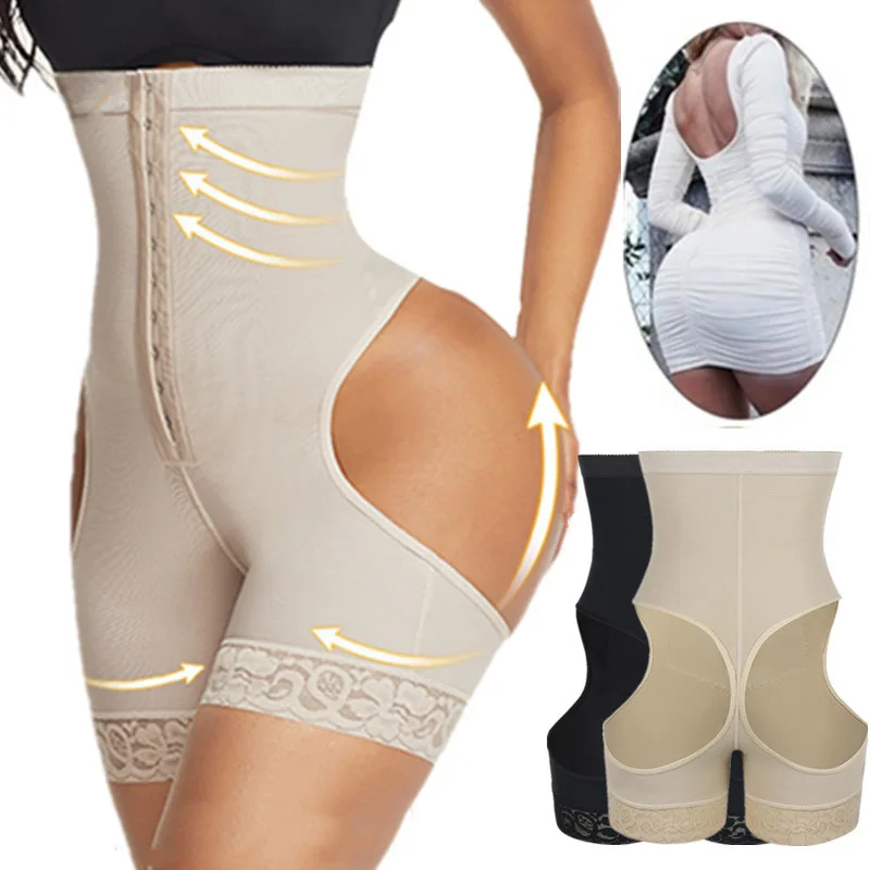 

Plus Size Women Butt Shapers Tummy Control And Thigh Belly Control Shapewear High Waist Seamless Butt Lifter Trainer Shaper