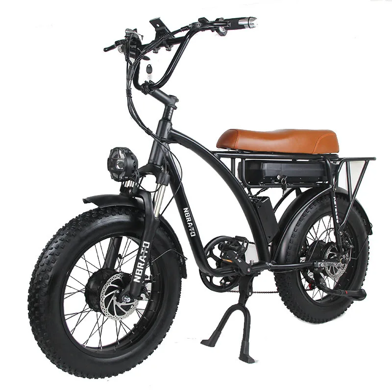 

urban Dual motor 2000W Step Through powerful electric hunting gravel dirty bike offroad 20 inch 48V 15Ah electric bicycle