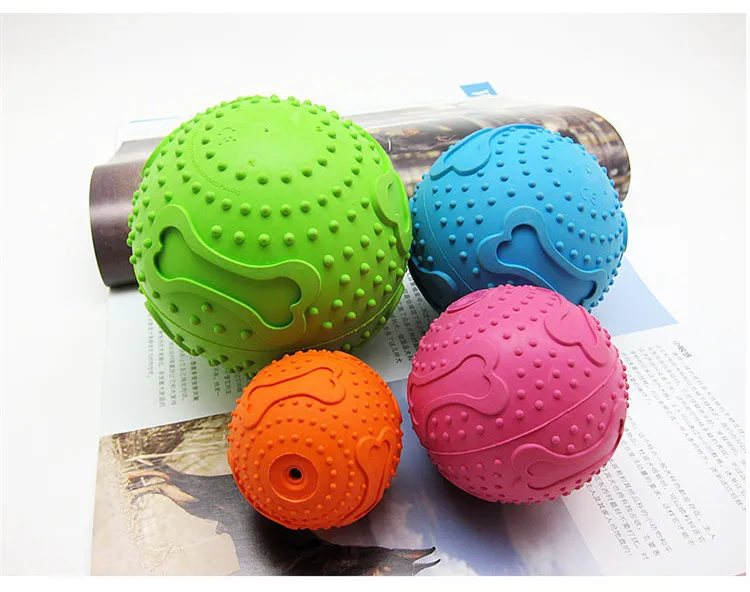 

Pet Product Manufacturer Wholesale TPR Rubber Teeth Cleaning Dog Chew Toy Balls, Picture showed