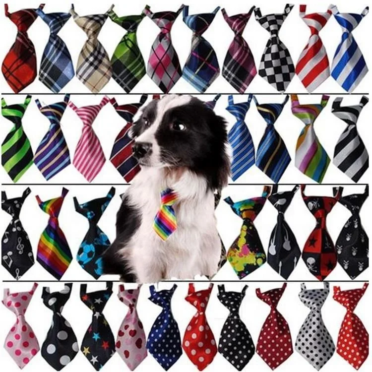 

Wholesale Luxury Adjustable Grooming Straps Pet Ties Cat Neckties Silk Christmas Bow Dog Tie, Select colors