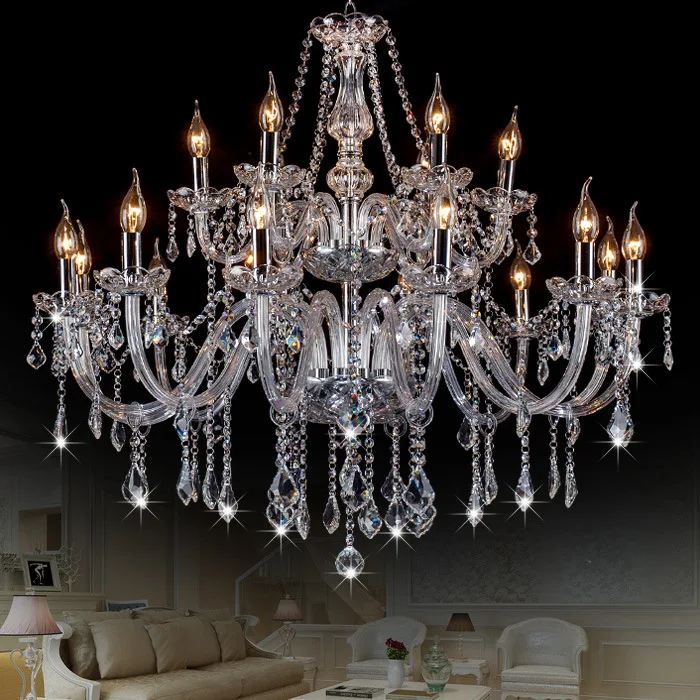 zhongshan lighting factory candle lamp living room light decoration pendant lights crystal chandelier