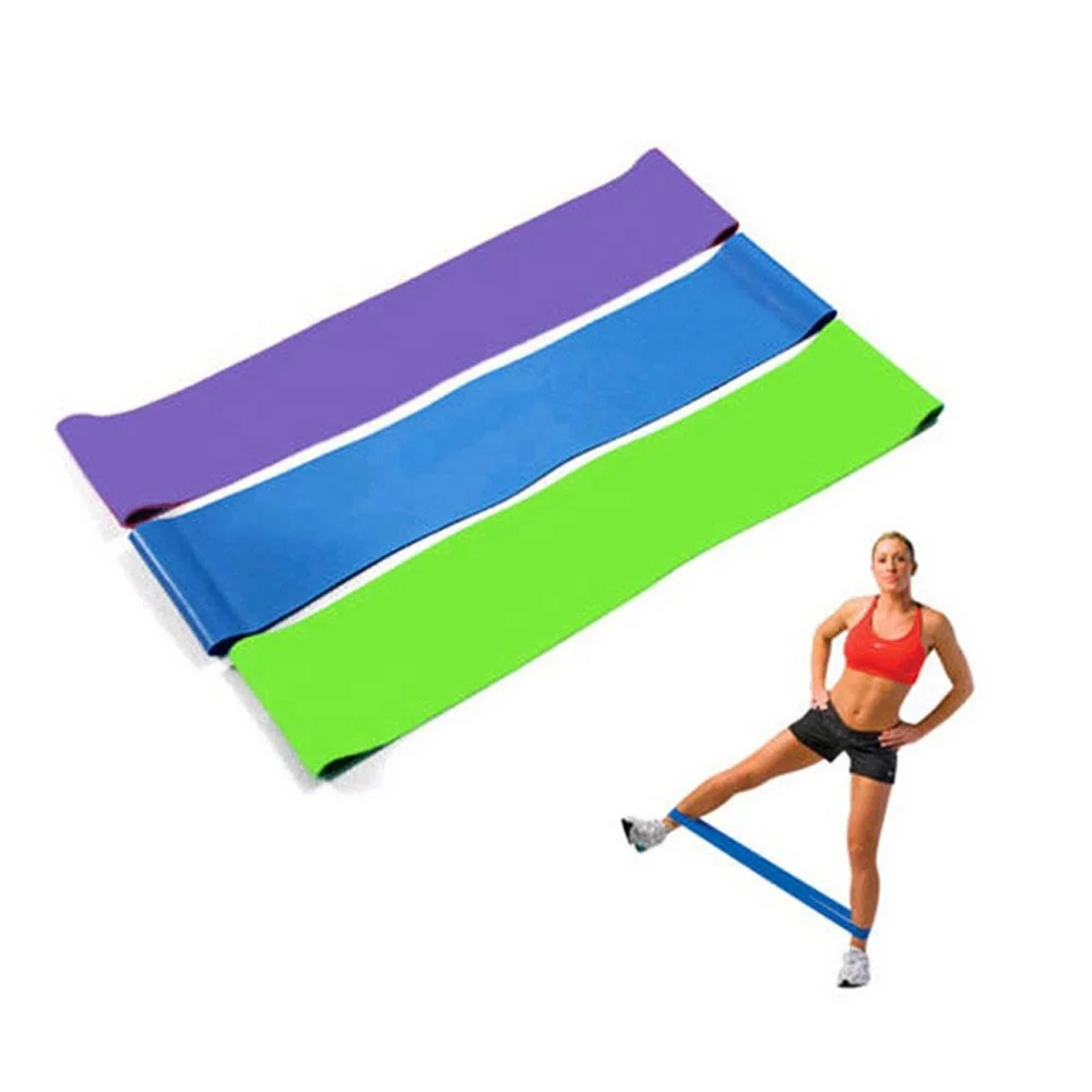

Random Yoga Resistance Bands Stretching Rubber Loop Exercise Fitness Equipment Strength Training Body Pilates Training, Picture