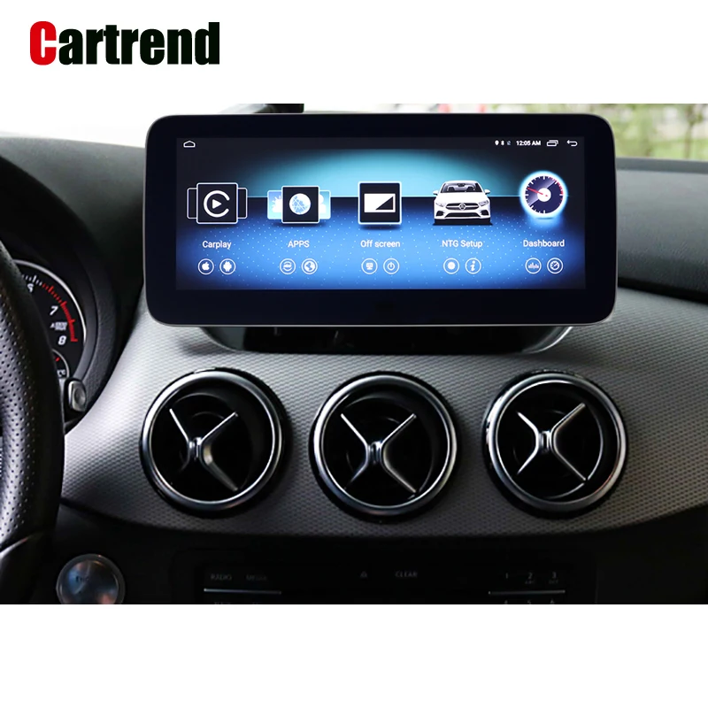 

Android headunit monitor B Class W246 touch screen round corner dvd display anti-glare 10.25 navigation