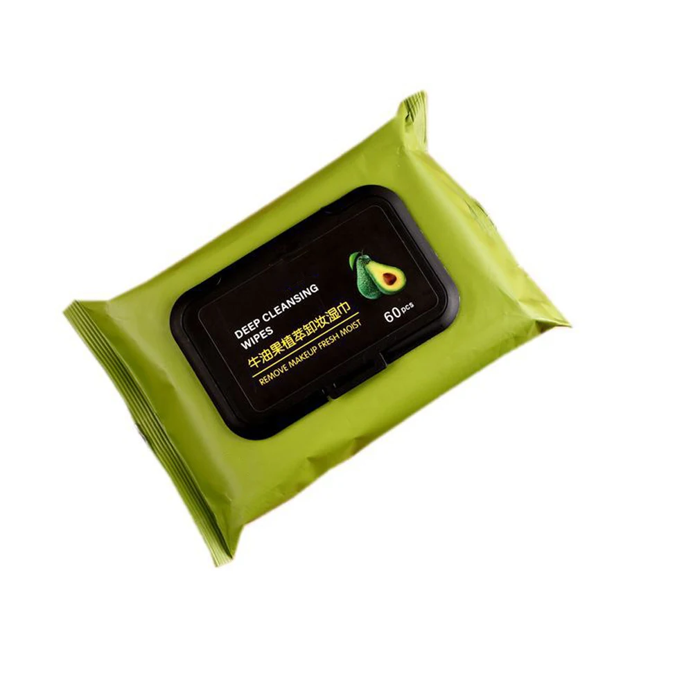 

Provmax Best quality easy to carry pack face makeup remover wipes for travel, Green