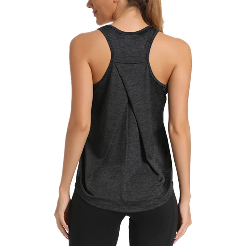 

Hot sell wholesale sleeveless top cation fitness clothing tracking quick dry workout ladies sports vest yoga wear sports shirt, Pink, green, black, brown, grey, muti color