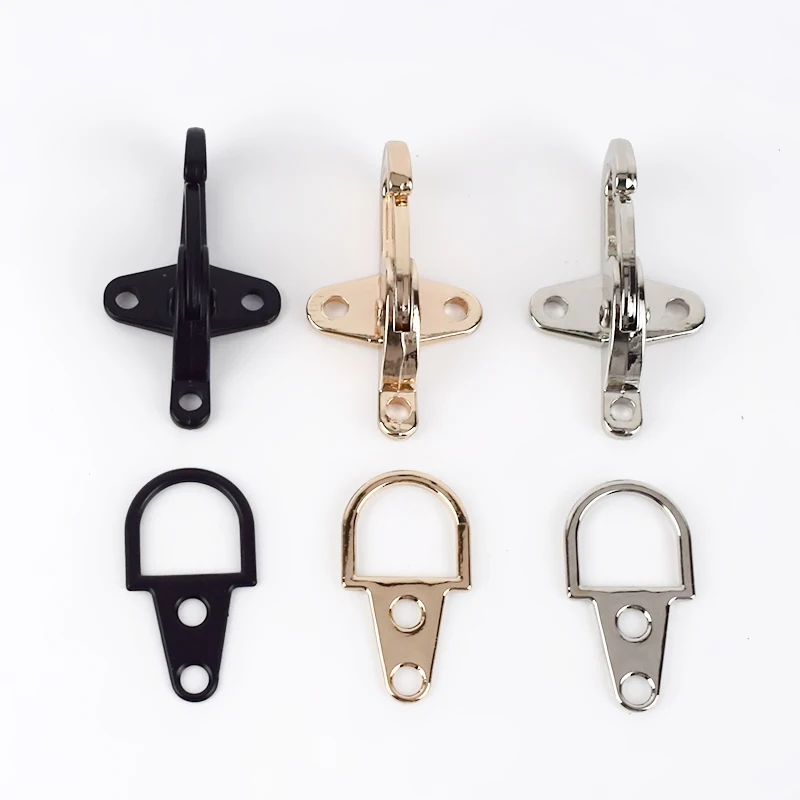 

Meetee AP404 4/5cm Alloy Belt Buckle Clothing Accessories Aircraft Shape Pair Button Lobster Clasp for Coat Jacket Hasp Buckles, Silver gold gun black