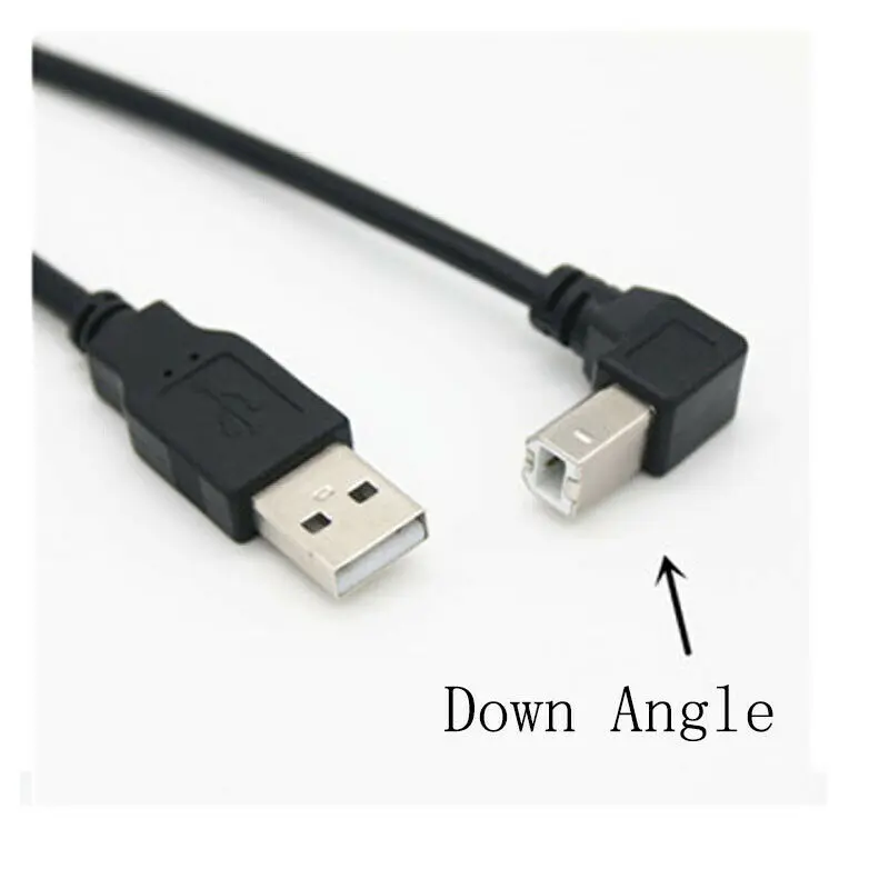 

5m USB 2.0 A Male to USB B Male 90 Degree Down Angle Printer Scanner Cable