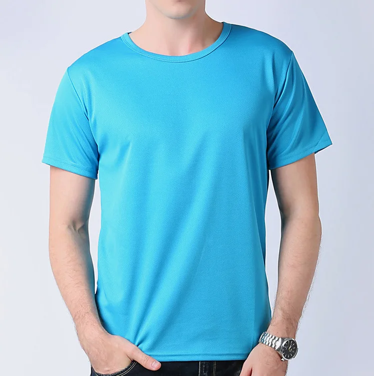

Hot sale customised printed 100% Polyester breathable dry fit t shirts
