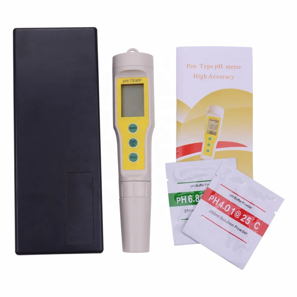 

pH/TEMP Meter Professional 2 in 1 Portable High Accuracy Handheld Pen Testing Water Quality Tester Meter