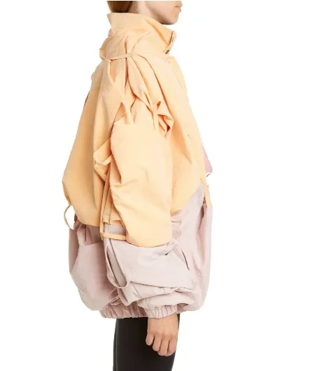 customized logo color block loose fit casual oversize hooded