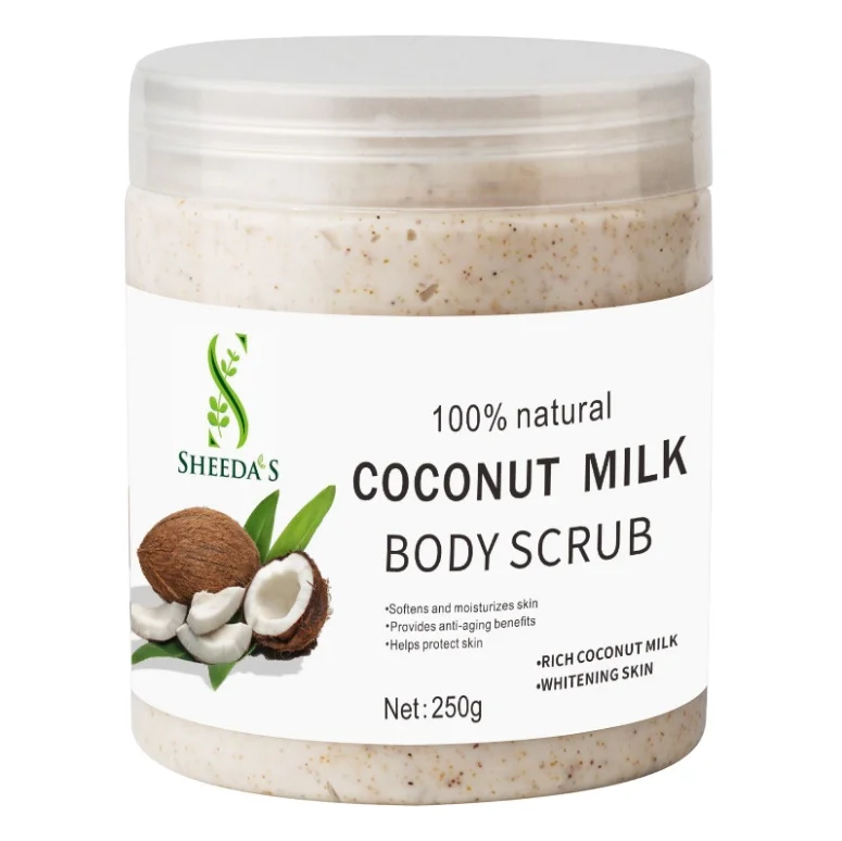 

Private Label Skin Deep Cleansing And Nourishing Coconut Milk Exfoliating Body Scrub, Multi-colored