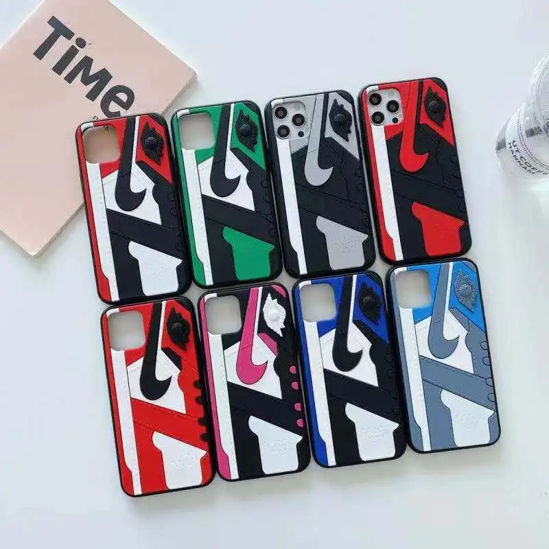 

New phone model AJ 3d sneaker phone case for iphone 12promax 11pro xsmax Nik case