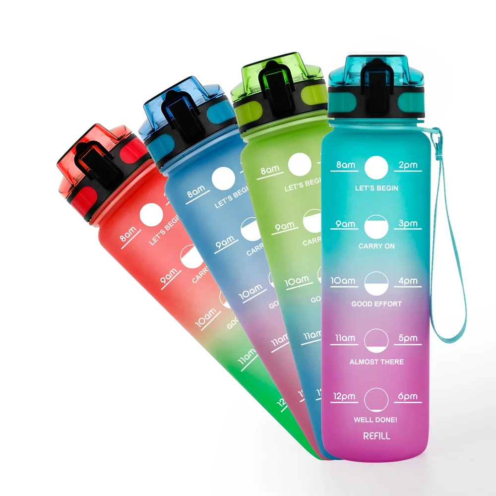 

Time Marking 17oz 500ml BPA Free Tritan Plastic Water Bottle Sports Custom Logo