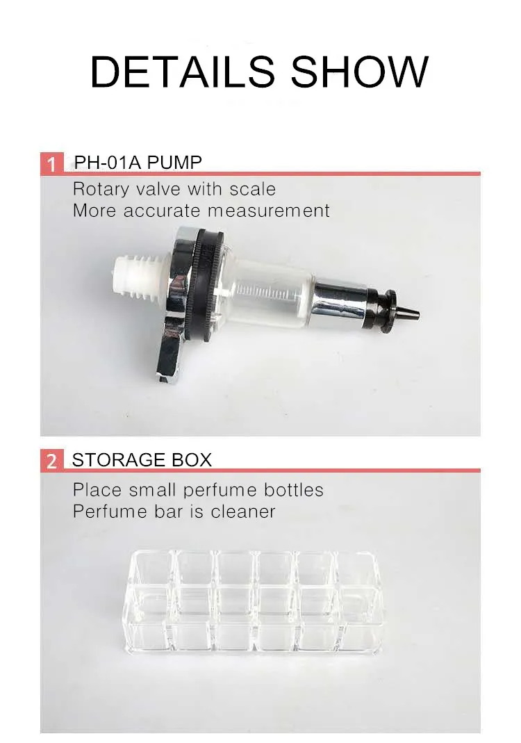 
Unique design,Perfume products.Perfume Bar.Perfume Pump Can customized 