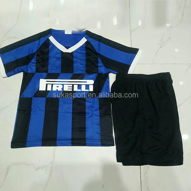 
new inter milan kid jersey 19 20 season Italy club milan lazio napoli atalanta custom football shirt set 