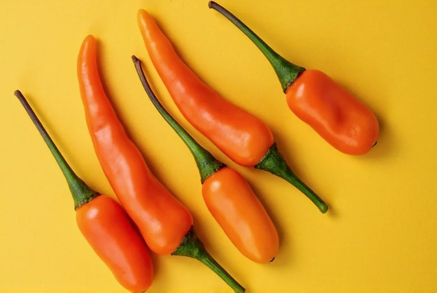 Spice level chart comparing different peppers
