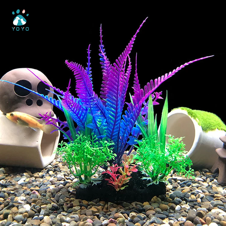 

Wholesale Price Fish Tank Landscape Decoration Artificial Plants Flowers Fish Tank Underwater Aquatic Plants