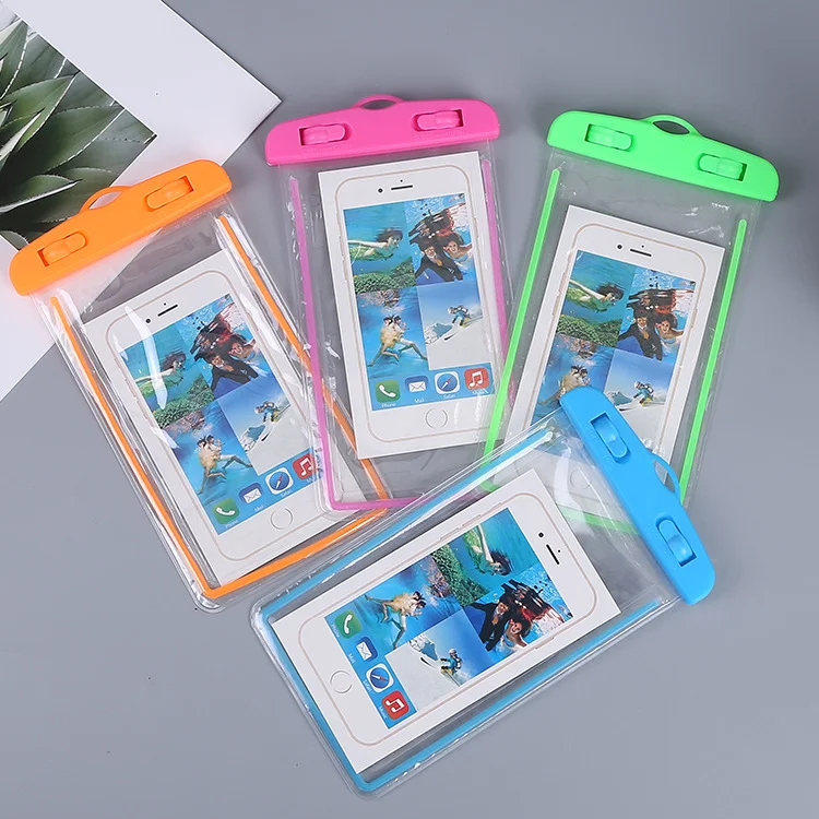 

Customized Transparent Luminous Mobile Phone Waterproof Bag PVC Bag