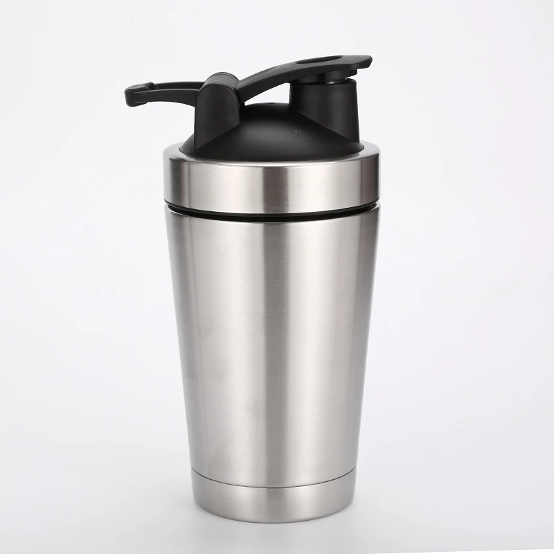 

Mikenda Custom Logo Stainless Steel Sports Shakers, Metal Protein Shaker Bottle