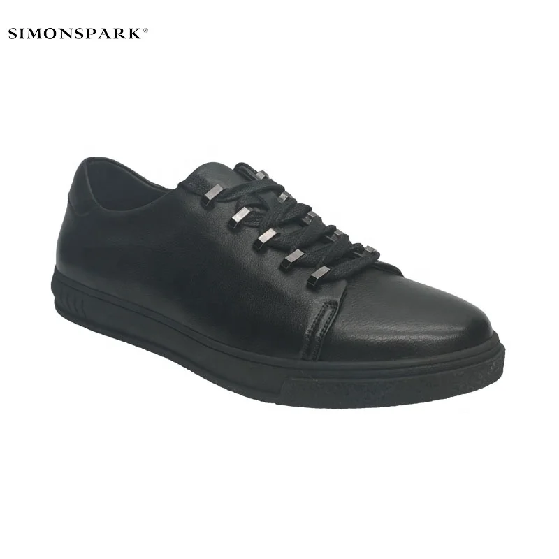 

2021 new style real leather chinese black custom designer sneakers for men running