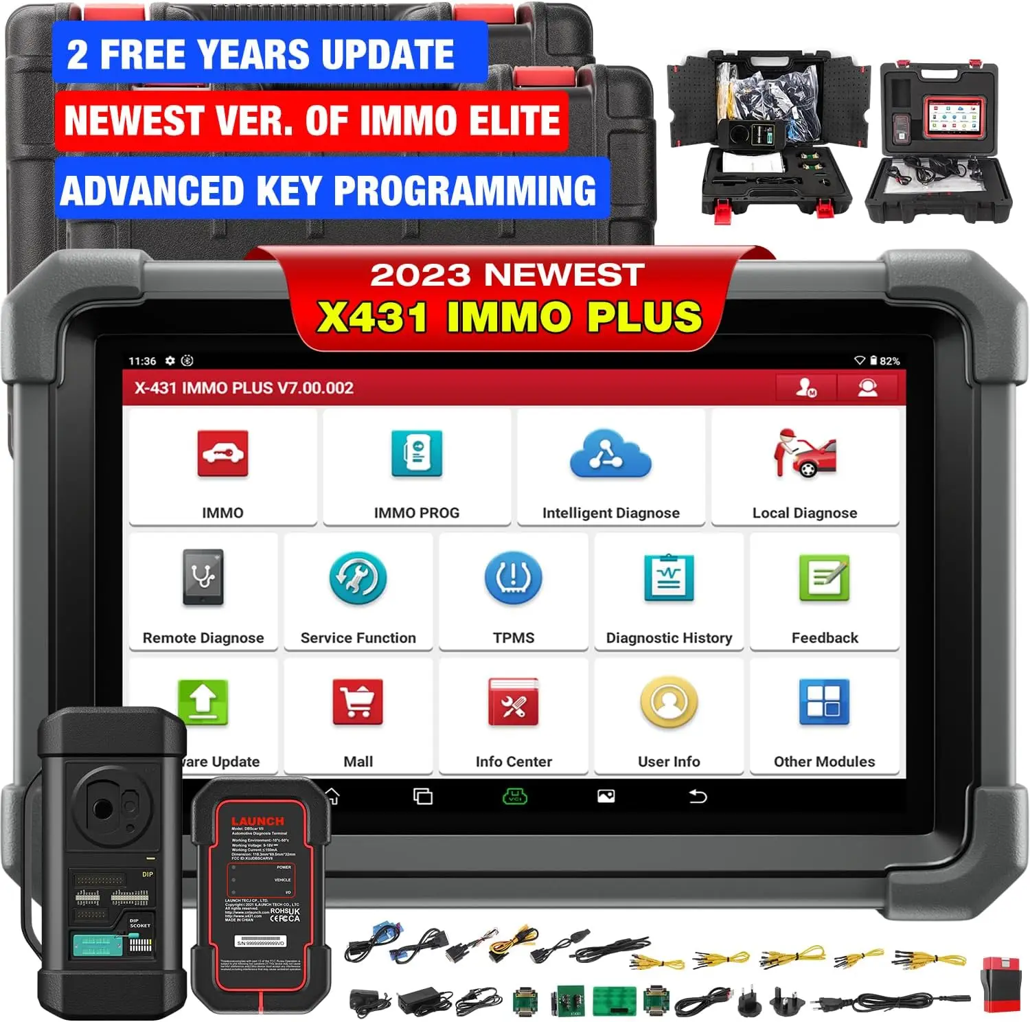 

Launch X431 IMMO PLUS Full system OBD2 Diagnostic Tool AF DPF IMMO 31 ResetS ECU Coding OBD2 Scanner