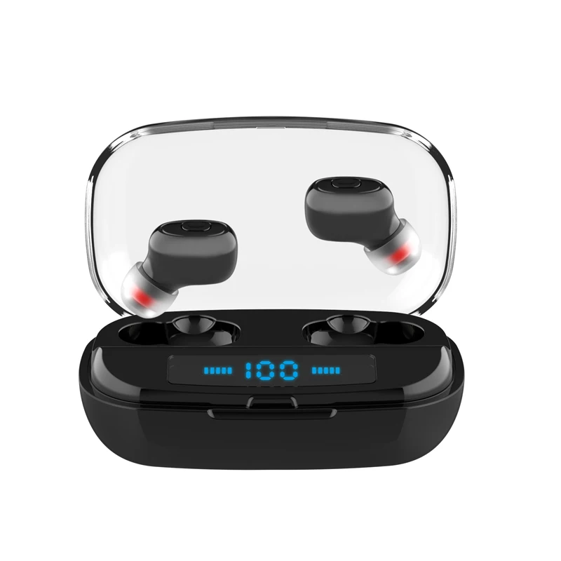 

Sports 6D Bass Wireless Bluetooth Noise Cancelling Earbuds Earphones With 3000mAh LED Digital Power Display Charging Case